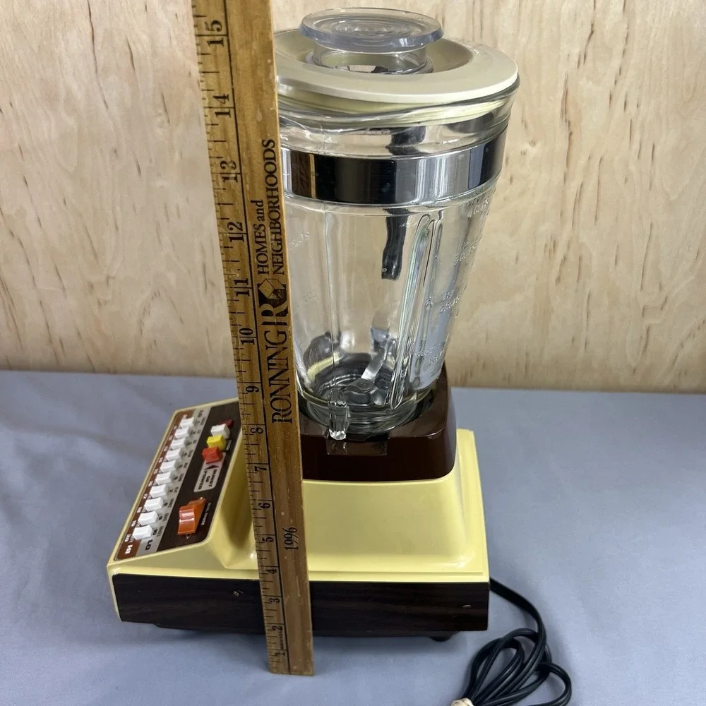 Vintage Sunbeam Custom 20-Speed Blender Countertop Kitchen Tested Working